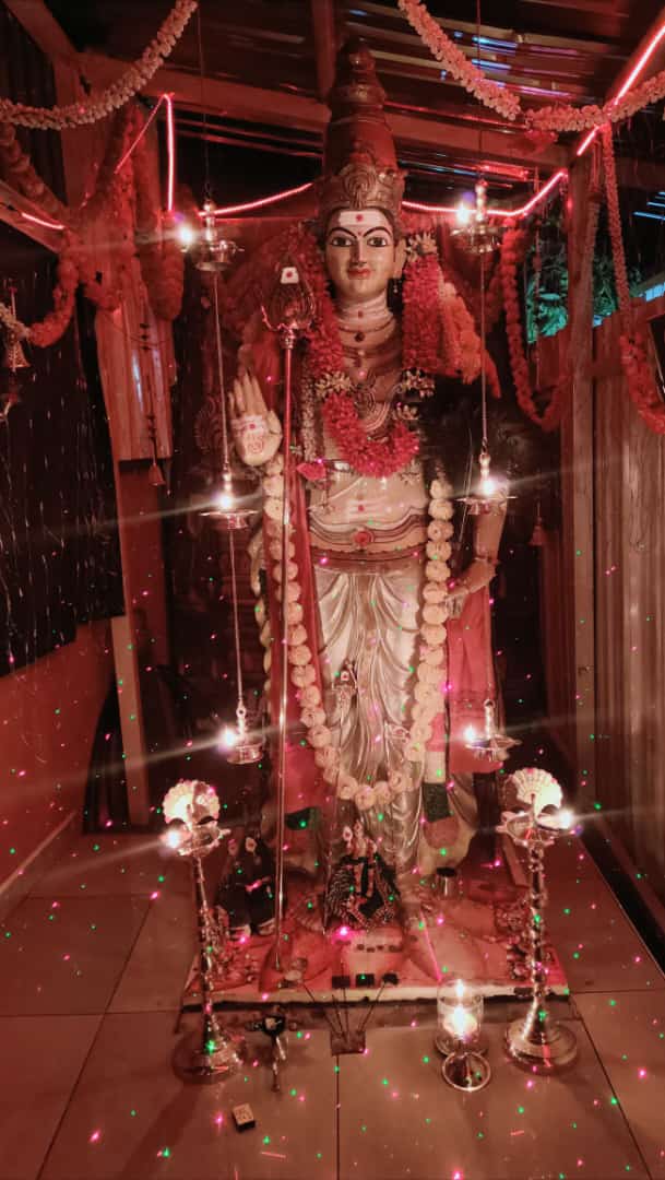 Lord Murugan — temple sanctum
